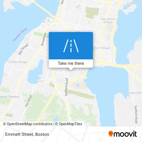 Emmett Street map