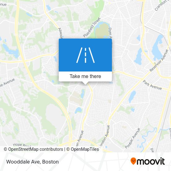 Wooddale Ave map