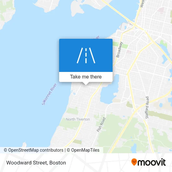 Woodward Street map