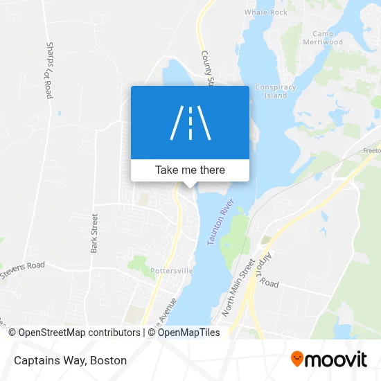 Captains Way map