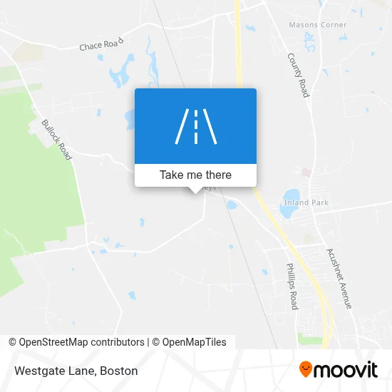 Westgate Lane map