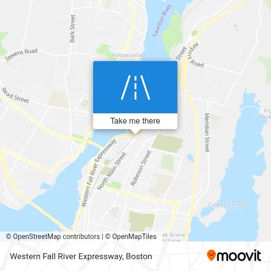 Western Fall River Expressway map