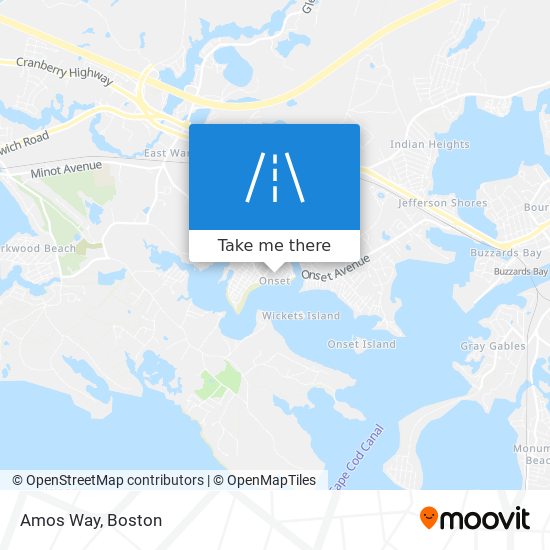 Amos Way map