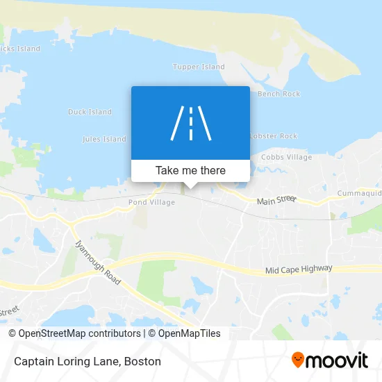 Captain Loring Lane map