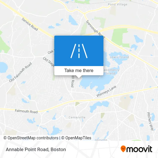 Annable Point Road map