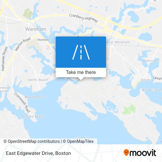 East Edgewater Drive map