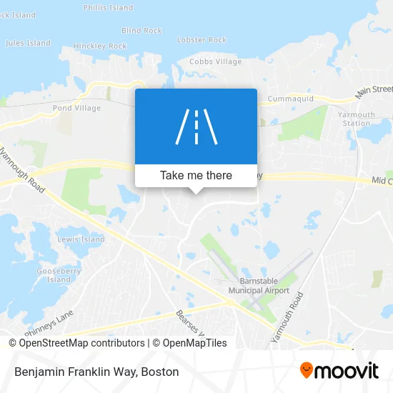 Benjamin Franklin Way map