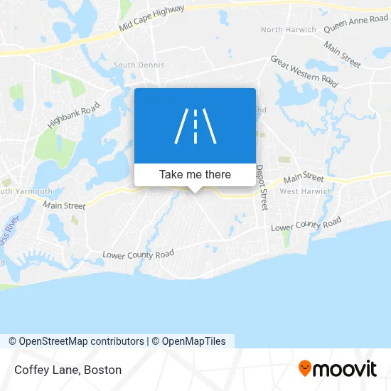 Coffey Lane map