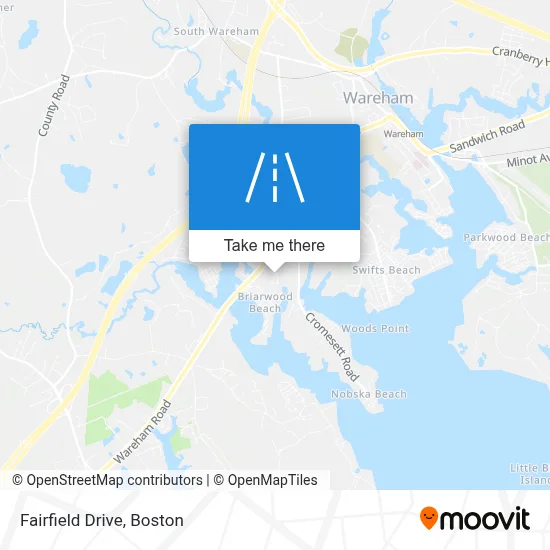 Fairfield Drive map