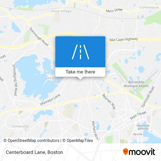 Centerboard Lane map