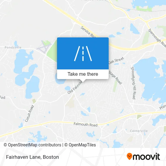 Fairhaven Lane map