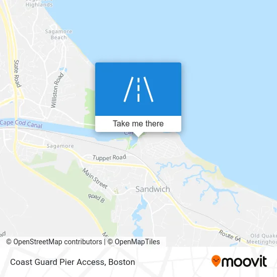 Coast Guard Pier Access map