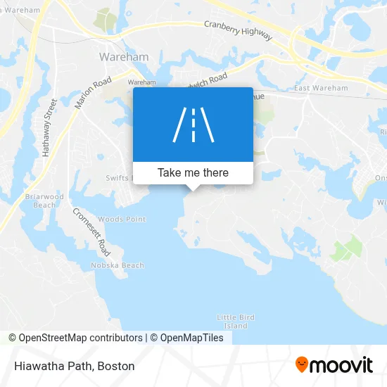Hiawatha Path map