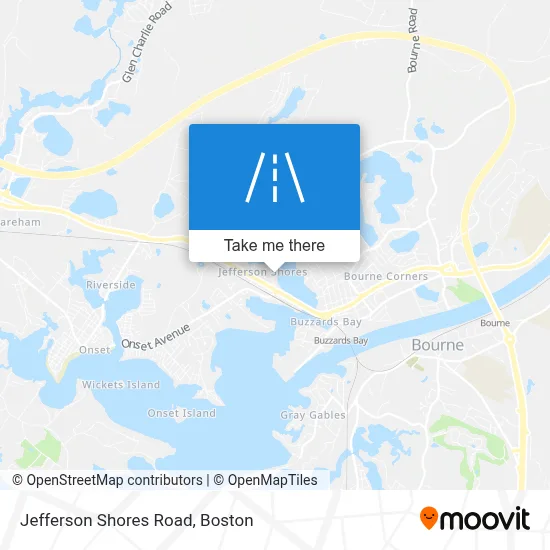 Jefferson Shores Road map