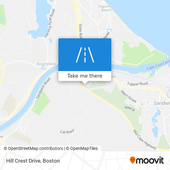 Mapa de Hill Crest Drive