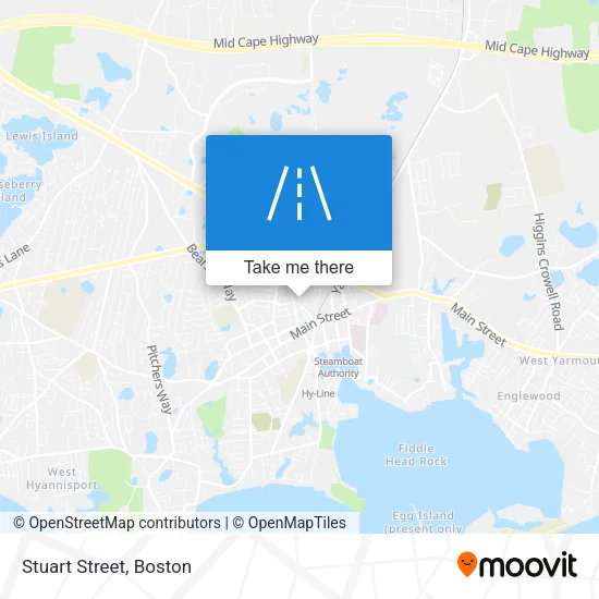 Stuart Street map