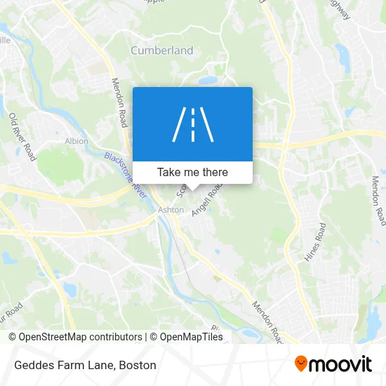 Geddes Farm Lane map