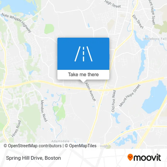 Spring Hill Drive map