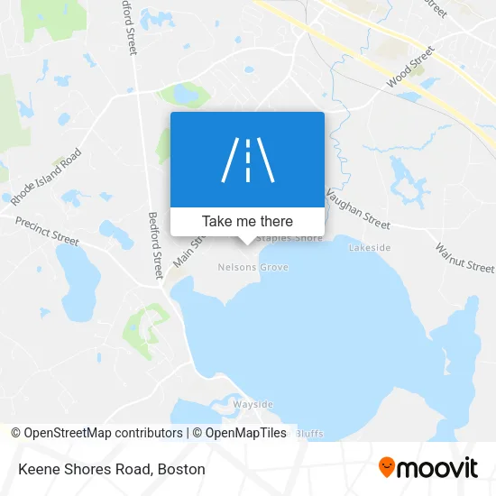 Keene Shores Road map