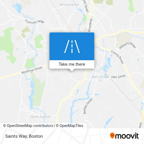 Saints Way map