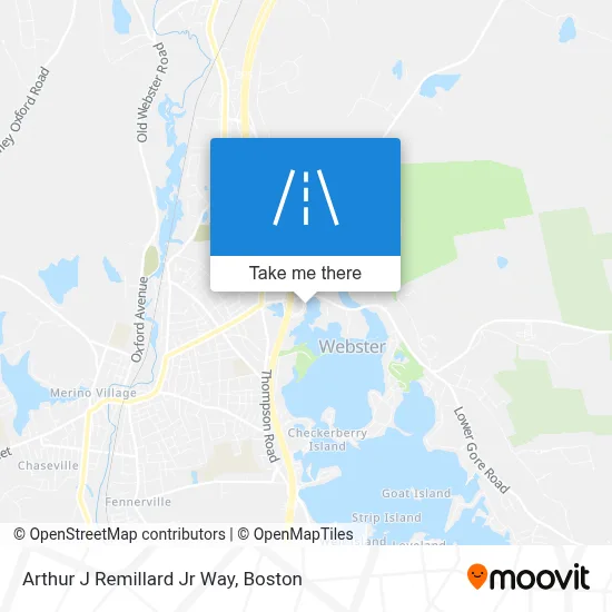 Arthur J Remillard Jr Way map