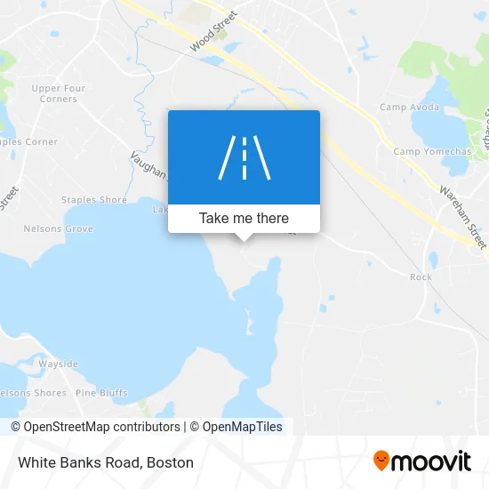 White Banks Road map