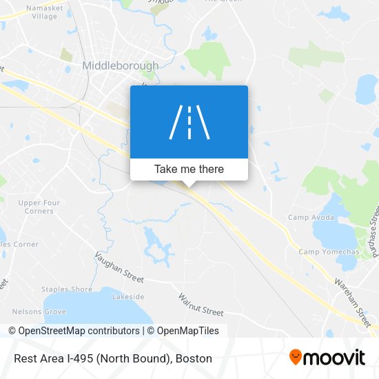 Rest Area I-495 (North Bound) map