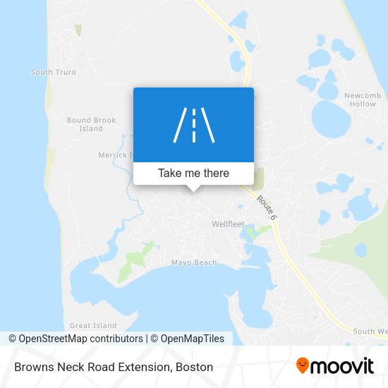 Browns Neck Road Extension map