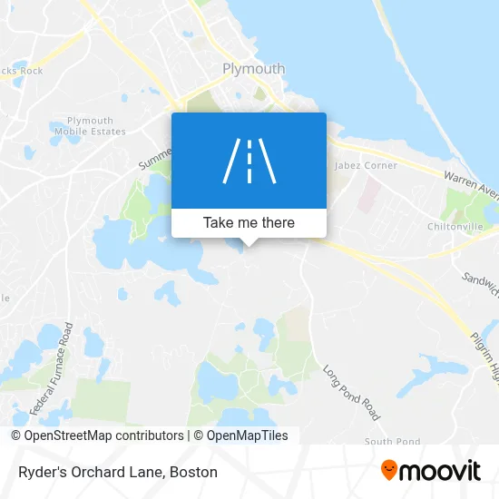 Ryder's Orchard Lane map