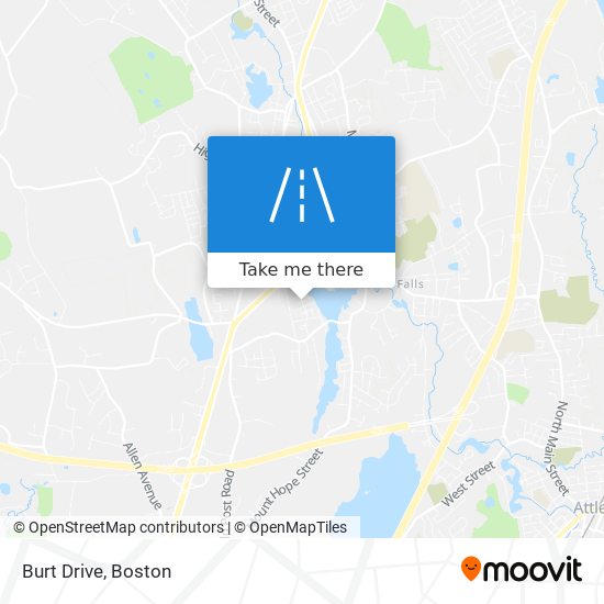 Burt Drive map