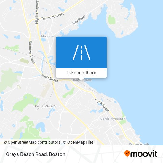 Mapa de Grays Beach Road