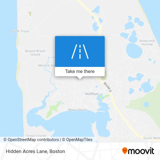 Hidden Acres Lane map
