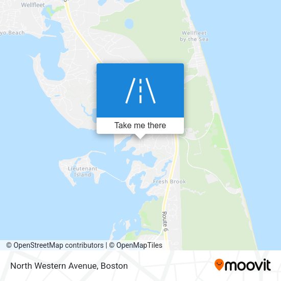 North Western Avenue map