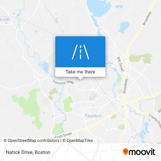 Natick Drive map