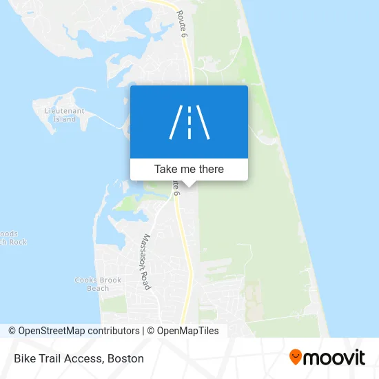 Bike Trail Access map