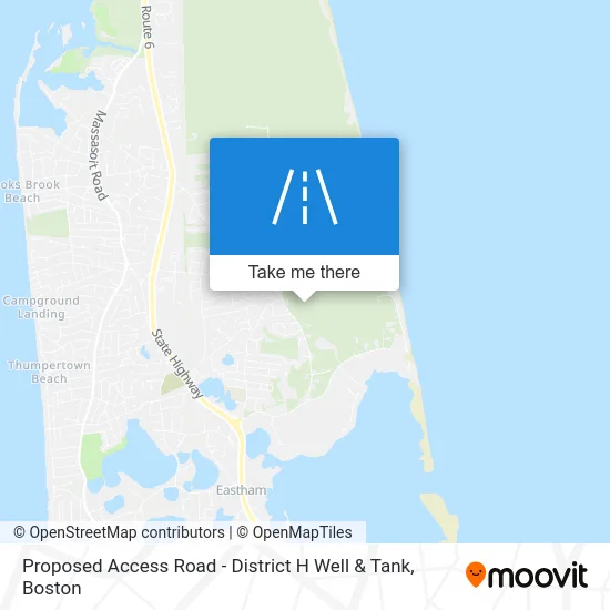 Proposed Access Road - District H Well & Tank map