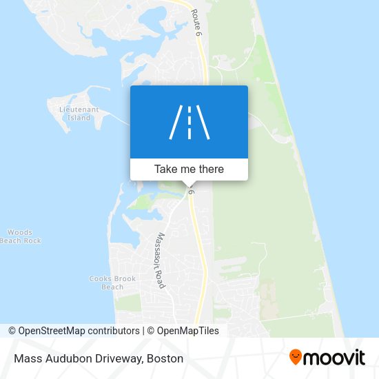 Mass Audubon Driveway map