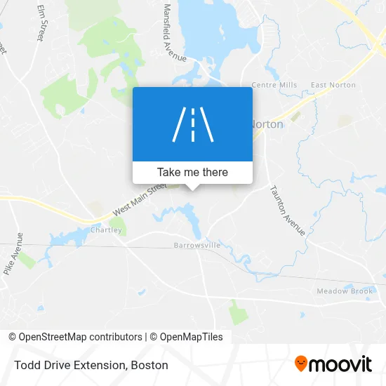 Todd Drive Extension map