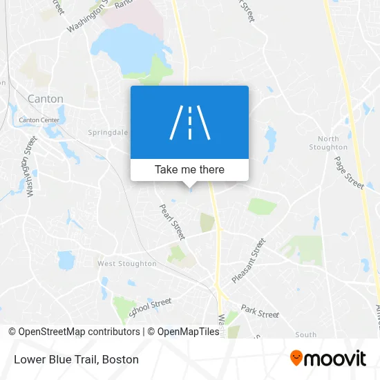 Lower Blue Trail map