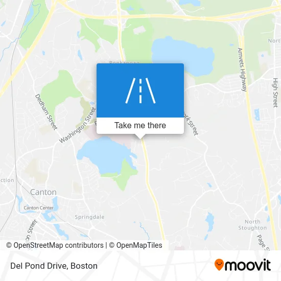 Del Pond Drive map