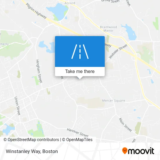 Winstanley Way map