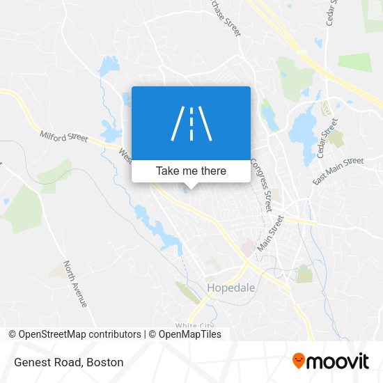 Mapa de Genest Road