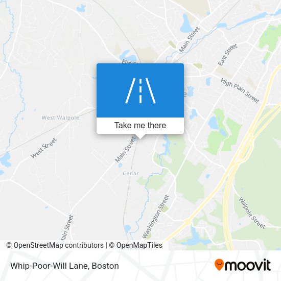 Whip-Poor-Will Lane map