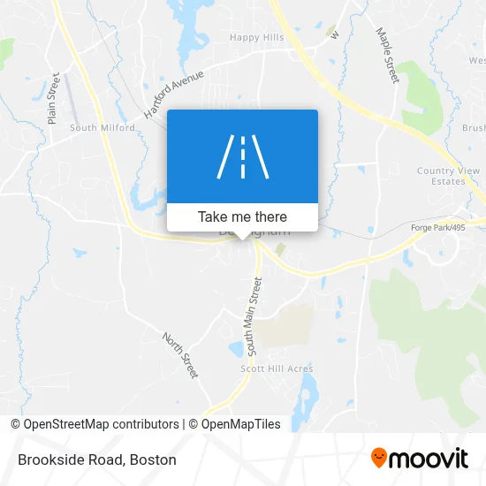 Brookside Road map