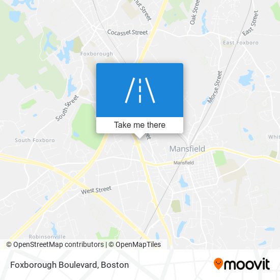 Foxborough Boulevard map