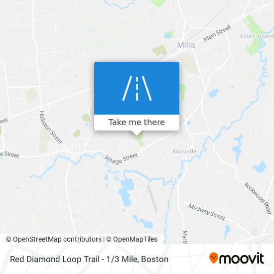 Mapa de Red Diamond Loop Trail - 1 / 3 Mile