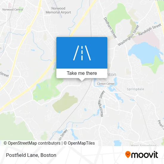 Postfield Lane map