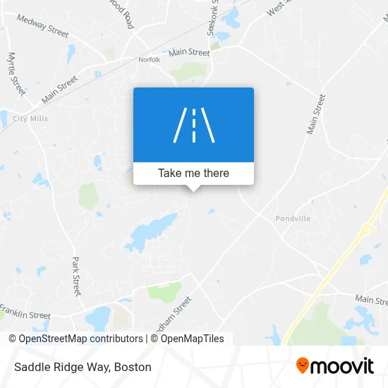 Saddle Ridge Way map