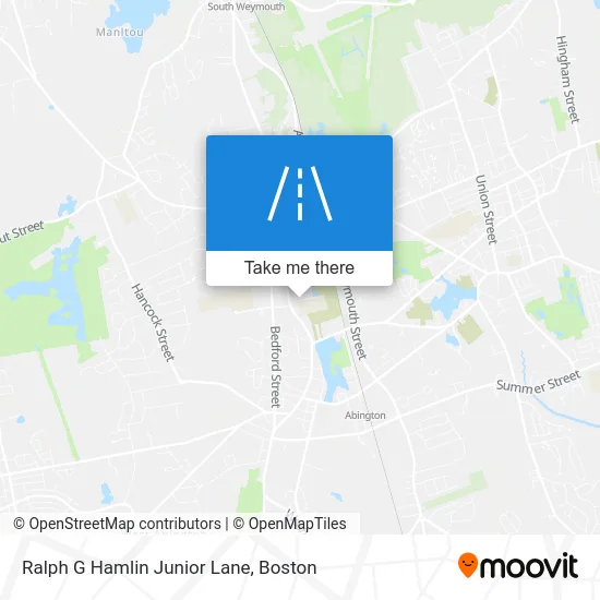Ralph G Hamlin Junior Lane map