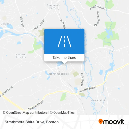 Strathmore Shire Drive map